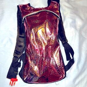 PINK CHROME water bladder backpack